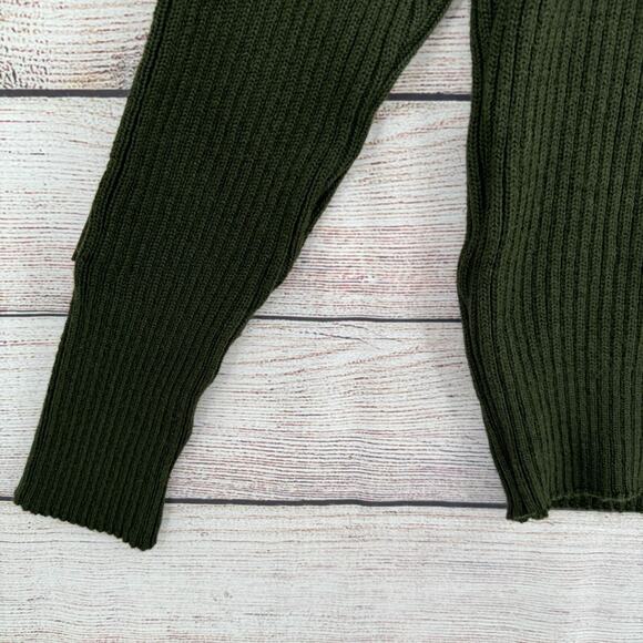 Defense Logistics Agency Valor Rib Knit Commando Shirt Sweater Men's 40 Green‎ - Picture 5 of 10